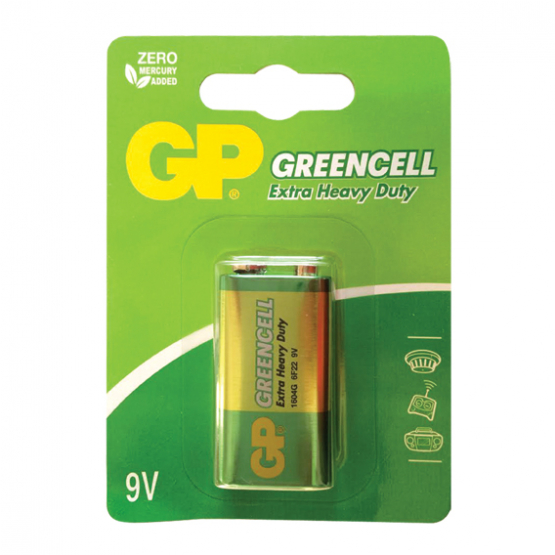 Batéria 9V GP GREENCELL 1604G 6F22