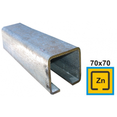 Profil vodiaci spodný Zn, 70x70x4mm, L3m