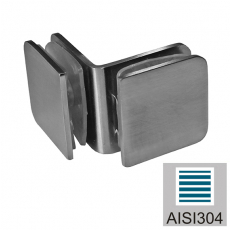 Zasklenie pevne - držiak skla, AISI 304, T 8-10 mm