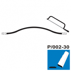 Lomený oblúk P/002-30x5, p150, L800-1000mm
