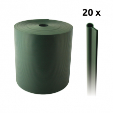 Tieniaci pás PVC zelená 190mm, 26m+20príchytiek
