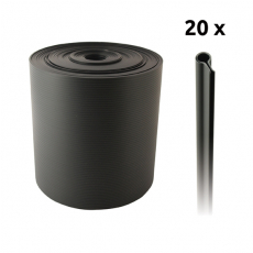 Tieniaci pás PVC antracit 190mm, 26m+20príchytiek