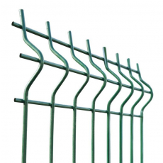 Zváraný plotový panel 3D ZnPVC 2500x1230x4mm zelená