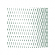 Šesťhranné pletivo 13x13x0,9 ZnPVC RAL 6005 500mm