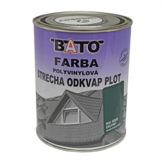 Farba polyvinylová, zelená RAL6005 satin 1kg(0,8L)