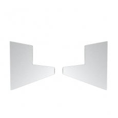 Presklená strieška profil 100x80mm +2°záslepka