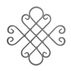 Ornament h410, b410, 16x8mm