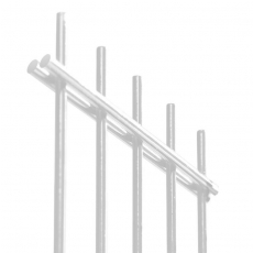 Zváraný plotový panel N2D 2500x1230mm, D6/5/6mm zinok