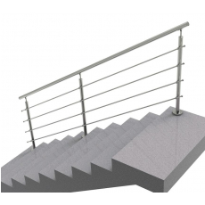 Nerezové zábradlie na schody, 3000x900mm, VS, L