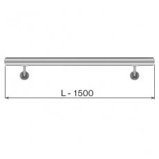 Madlo AISI304, D42,4/L1500mm lesk