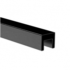 Madlo AL, BLACK ELOX na sklo 50x40 - 5900mm