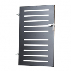 Bránka 1kr. Oceľová STEEL 1000x1500mm, LOCINOX, Ľavá, Čierna so stĺpikmi