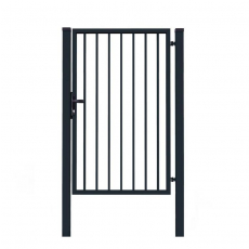 Bránka 1kr. Industry ZnPVC 1000x2000mm, antracit so stĺpikmi