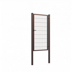 Bránka 1kr. SQUARE ZnPVC 1000x1800mm, hnedá