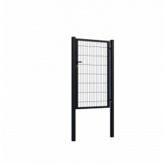 Bránka 1kr. SQUARE ZnPVC 1000x1500mm, čierna