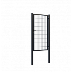 Bránka 1kr. SQUARE ZnPVC 1000x1800mm, čierna