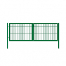 Brána 2kr. OPTIM ZnPVC 3600x1250mm, zelená