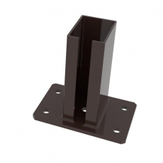 Pätka stĺpika ZnPVC 60x80mm hnedá