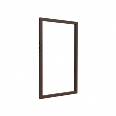 Rám pre jednokrídlovú bránku 1000x1500mm hliníkový hnedá