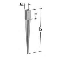 Pätka stĺpika narážacia 750x71mm