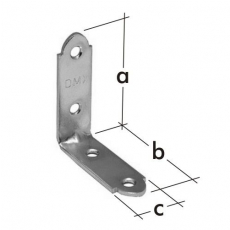 Uholník 40x40x17mm