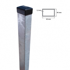 Stĺpik 60x40mm Zn 1600mm