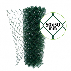 Štvorhranné pletivo ZnPVC 53x53mm 1mx25m zelená