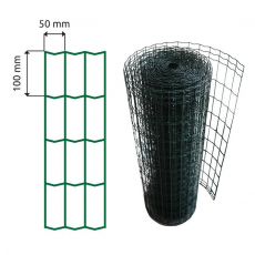 Pletivo zvárané 100x50x2,2-800mm 25m zelená