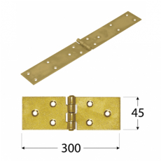 Záves stavebný 300x45x1,5mm