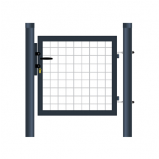 Bránka 1kr. Eco ZnPVC 1000x1000mm antracit