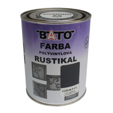 Farba polyvinylová, grafit RUSTICAL 1,0kg (0,8L)