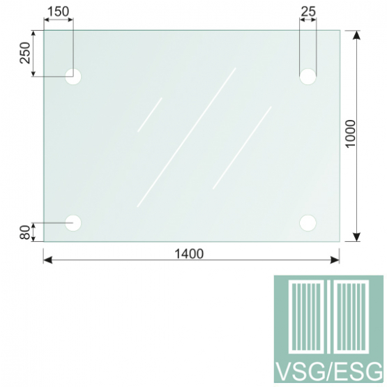 Sklo ku kovaniu GS/PR-R3-VSG/ESG - detail 1 - detail 1