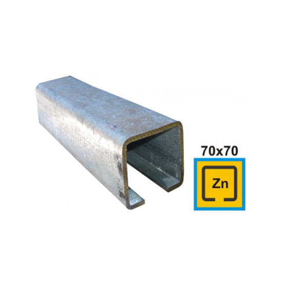 Profil vodiaci spodný, pozinkovaný Zn, - detail 1 - detail 1