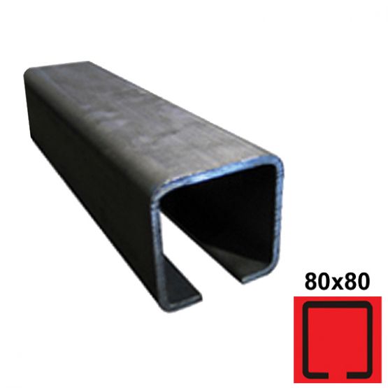 Profil vodiaci spodný Fe, 80x80x5mm, L3m - detail 1 - detail 1