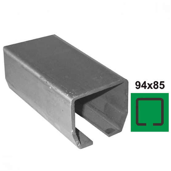 Profil vodiaci spodný Fe, 94x85x5mm, L6m - detail 1 - detail 1