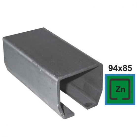 Profil vodiaci spodný Zn, 94x85x5mm, L3m - detail 2 - detail 2