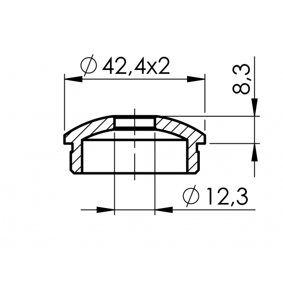 Záslepka madla - detail 2 - detail 2