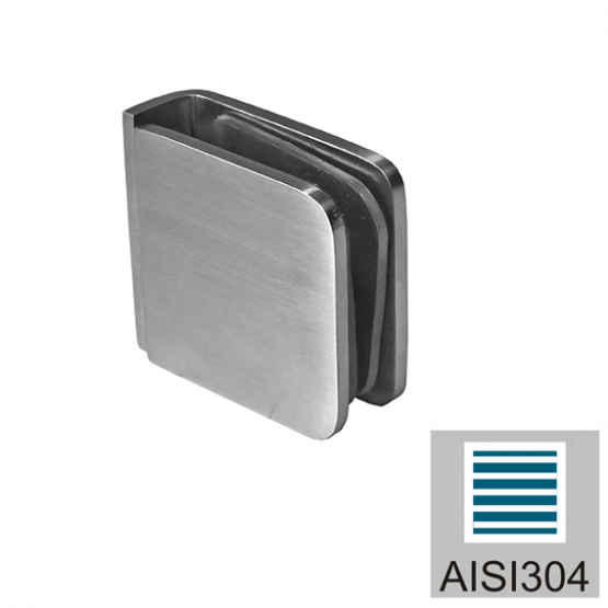 Zasklenie pevne - držiak skla, AISI 304, T 8-10 mm - detail 1 - detail 1