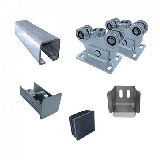 Sada pre posuvnú bránu do 4m, Zn, 60x60mm - detail 1 - detail 1