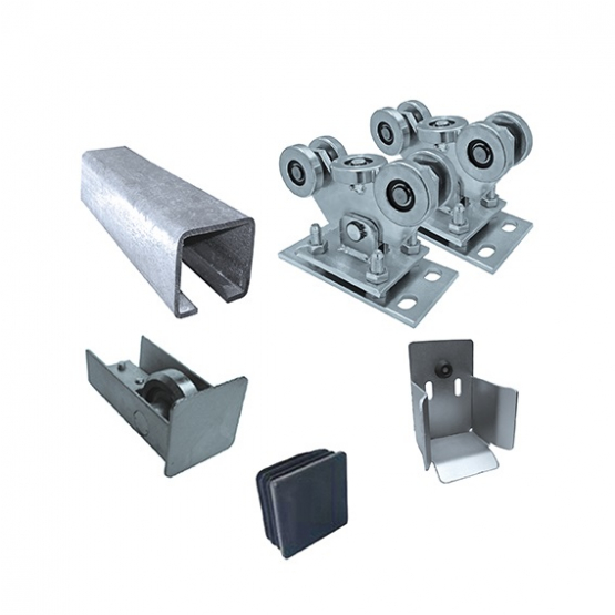 Zostava pre posuvnú bránu do 4,5m, Zn, 70x70mm - detail 1 - detail 1