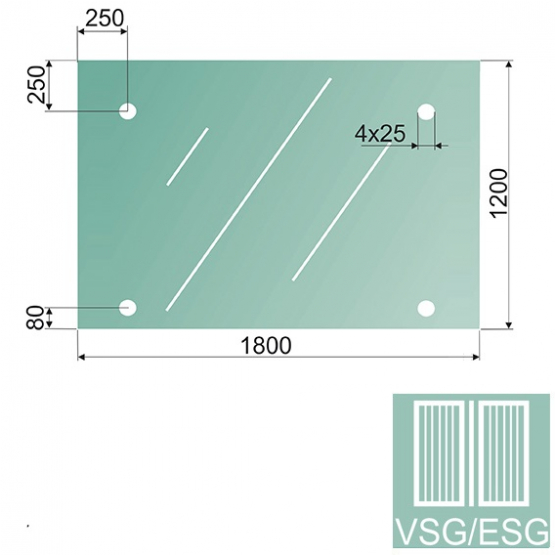 Sklo ku kovaniu GS/PR-R3-VSG/ESG - detail 1 - detail 1