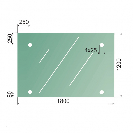 Sklo ku kovaniu GS/PR-R3-VSG/ESG - detail 2 - detail 2