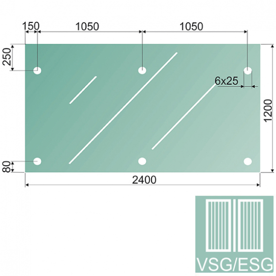 Sklo ku kovaniu GS/PR-R3-VSG/ESG - detail 1 - detail 1