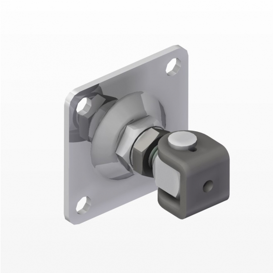 Záves nastaviteľný s kotviacou prírubou M24-Zn, 12 - detail 1 - detail 1