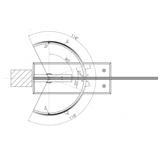 Samozatvárač podlahovy s aretaciou 120kg - detail 4 - detail 3