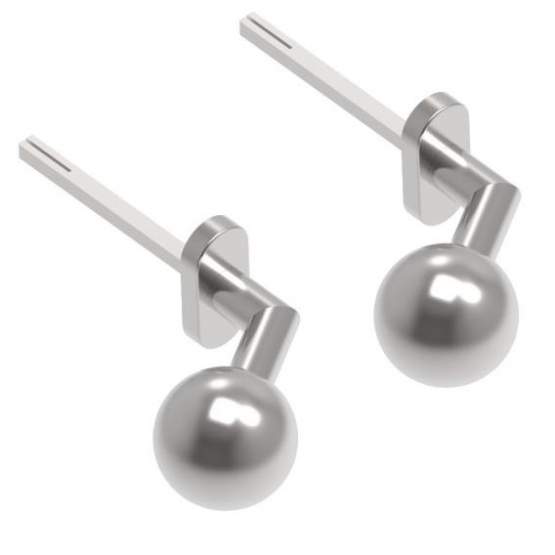 Guľa pevná - pár AISI 304, K320 - detail 1 - detail 1