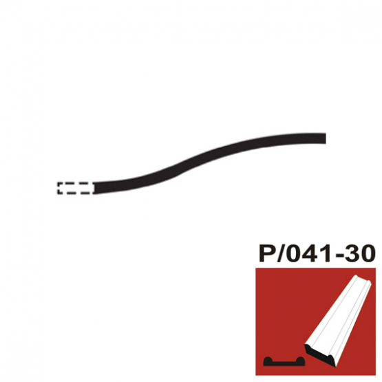 Časť lomeného oblúka P/041-30x8, P250, L2200mm - detail 1 - detail 1