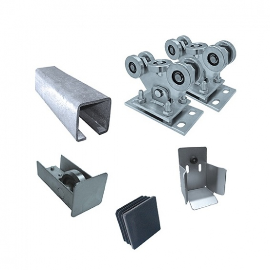 Sada pre posuvnú bránu do 5,5m, Zn, 78x78mm - detail 1 - detail 1