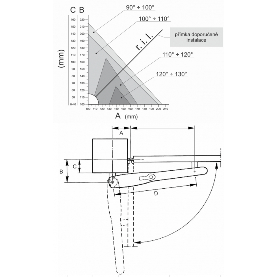 Nice pohon pre dvojkrídlovú bránu, sada - detail 4 - detail 4