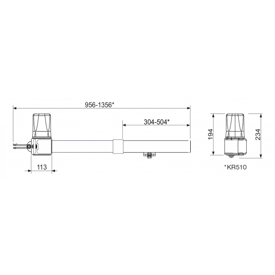 Came pohon pre dvojkrídlovú bránu, sada s fotobunkami - detail 4 - detail 4